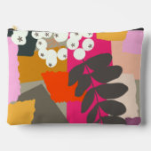 Weißer Berries Farbgeblasener Farbblock Spaß Somme Zubehörtasche (Vorderseite)