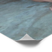 Weißer Bikini und kleines Girl-Poster Poster (Ecke)