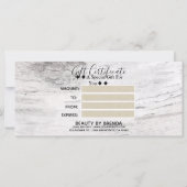 Weißer Birkenbaum Holz rustikale Farm Geschenkguts (Rückseite)