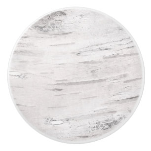 Weißer Birkenholz Rustikaler Landhaus Stall Keramikknauf