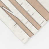 Weißer Birkenwald Fleecedecke (Ecke)