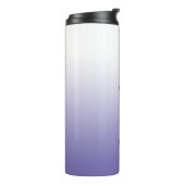 Weißer bis Periwinkle-Farbverlauf Thermosbecher (Nach links gedreht)