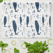 WEISSER BLAU MIT TEXTURE GESCHIRRTUCH (Gefaltet)