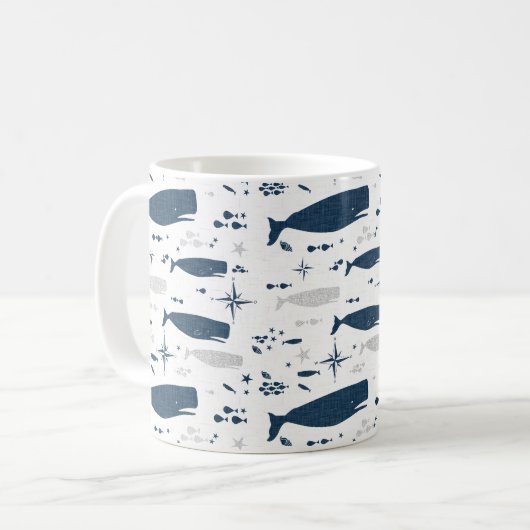 WEISSER BLAU MIT TEXTURE KAFFEETASSE (Vorderseite Links)