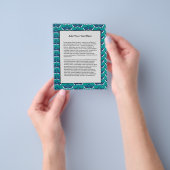 Weißer Blauwal Meer Tier Grüne Ozeane Flyer (Gruppe)