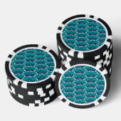 Weißer Blauwal Meer Tier Grüne Ozeane Pokerchips (Stapel)