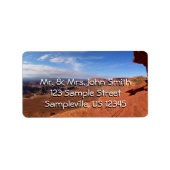 Weißer Blick auf den Canyonlands Nationalpark Adressaufkleber (Vorne)