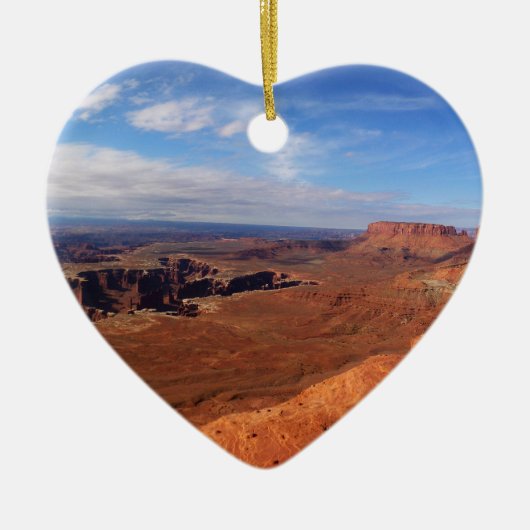 Weißer Blick auf den Canyonlands Nationalpark Keramikornament (Vorne)