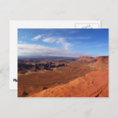 Weißer Blick auf den Canyonlands Nationalpark Postkarte (Vorne/Hinten)