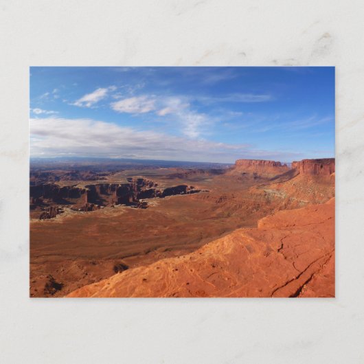 Weißer Blick auf den Canyonlands Nationalpark Postkarte (Vorderseite)