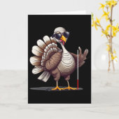 Weißer-Blindenstock-Bewusstseins-Thanksgiving-Coms Karte (Gelbe Blume)