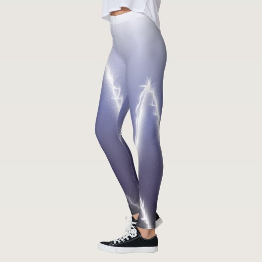 Weißer Blitz Leggings (Links)