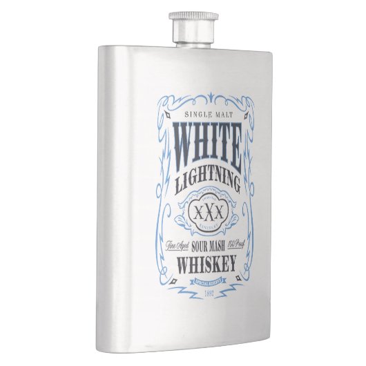 Weißer Blitz Sour Mash Whiskey Flachmann (Rechts)