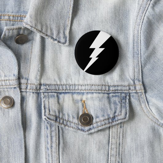 Weißer Blitzschlag Button (Beispiel)