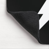 Weißer Blitzschlag Mousepad (Ecke)