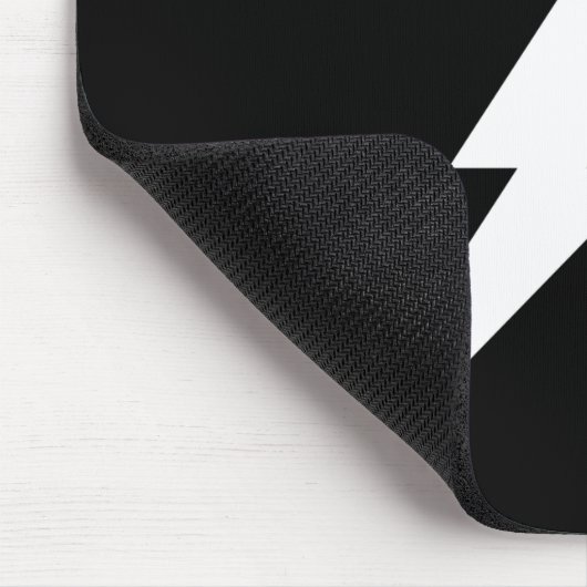 Weißer Blitzschlag Mousepad (Ecke)