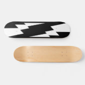 Weißer Blitzschlag Skateboard (Horizontal)