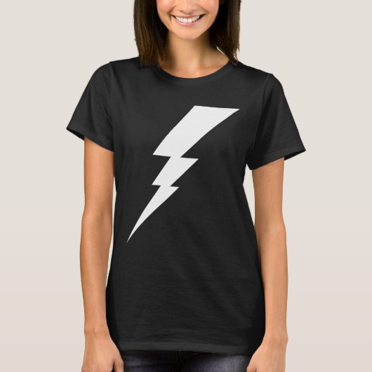 Weißer Blitzschlag T-Shirt (Vorderseite)