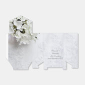 Weißer Blume Bouquet romantische Hochzeit Geschenkschachtel (Ungefaltet)