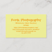 Weißer Blumen-Traum Visitenkarte (Rückseite)