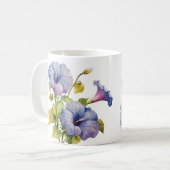 Weißer Blumenbecher Kaffeetasse (Vorderseite Links)