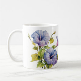Weißer Blumenbecher Kaffeetasse