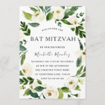 Weißer Blumengarten Moderner Bat Mitzvah Einladung<br><div class="desc">Weiße Blumenreste Moderne Bat Mitzvah Einladung

Siehe Matching Collection in Niche und Nest Store

Wir haben auch viele andere Einladungen und Sammlungen.</div>