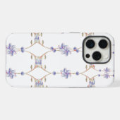 Weißer Blumenkoffer iPhone Hülle (Rückseite (Horizontal))