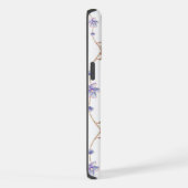 Weißer Blumenkoffer iPhone Hülle (Rechte Seite)