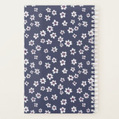 Weißer Blumenplaner mit blauem Hintergrund | custo Planer (Rückseite)