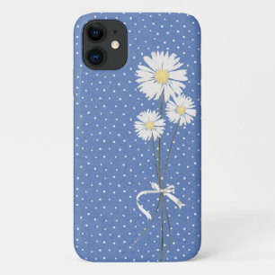 Weißer Blumenstrauß auf Button Case-Mate iPhone Hülle