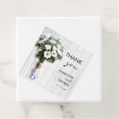 Weißer Blumenstrauß Geschenkanhänger (Beispiel)