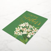 Weißer Blumenstrauß/Muttertag Folien Feiertagskarte (Gedreht)