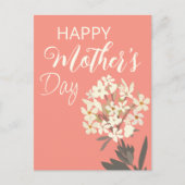 Weißer Blumenstrauß/Muttertag Postkarte (Vorderseite)
