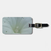 Weisser Blütenkelch Gepäckanhänger (Vorderseite horizontal)