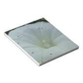 Weisser Blütenkelch Notizblock (angewinkelt)