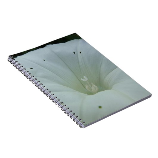 Weisser Blütenkelch Notizblock (Rechte Seite)