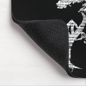 Weißer Bodhi Baum Mousepad (Ecke)