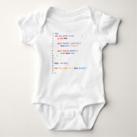 Weißer Body baby hello world php