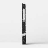 weißer Bogen auf schwarz-weiß Case-Mate iPhone Geh Case-Mate iPhone Hülle (Rückseite / Links)