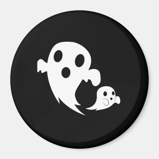 Weißer Boo Magnet (Vorne)