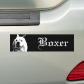 weißer Boxer-Autoaufkleber Autoaufkleber (Auf Auto)