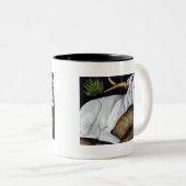 Weißer Boxer Zweifarbige Tasse (VorderseiteRechts)