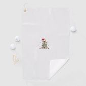 Weißer Boxerhund hässlicher Weihnachtspullover lus Golfhandtuch (Insitu)