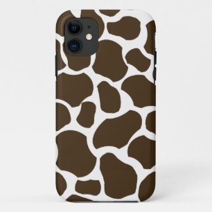 Weißer brauner Giraffenstellenspaß stilvoller Case-Mate iPhone Hülle