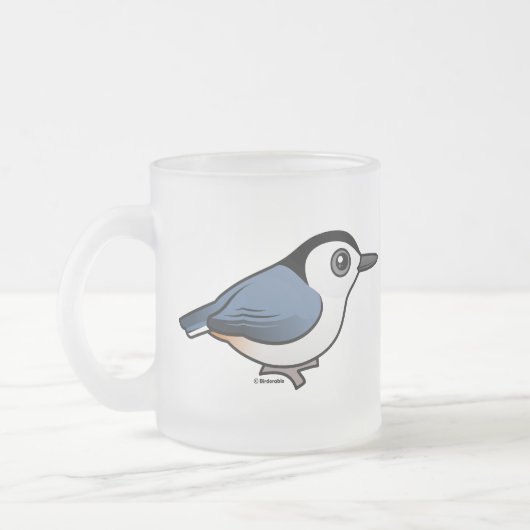 Weißer-breasted Kleiber Mattglastasse (Links)