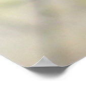 Weißer Brustkern mit Samen-Poster Poster (Ecke)