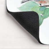 Weißer Brustvogel Mousepad (Ecke)