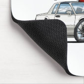 Weißer Buchsen T-Typ Mousepad (Ecke)