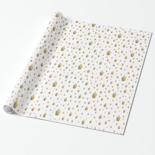 weißer Budda Geschenkpapier (Ungerollt)
